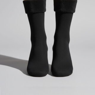 Women’s Winter Warm Fleece Socks| pack of 3 pairs | free shipping | Thick Velvet Lined Thermal Socks for Girls & Women – Black & Skin Colors