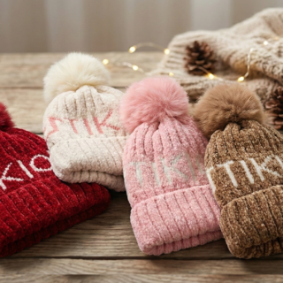 Tiklok Viral Pom Pom Beanie | Cute Baby Winter Wool Hat | 6 month-3years