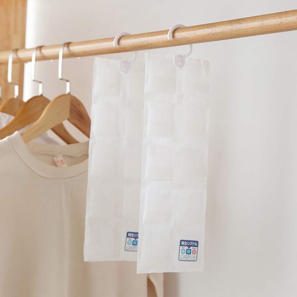 10 Grids Dehumidifier Bags Hanging Wardrobe Moisture Absorber & Drying Agent FUHENG - Image 3