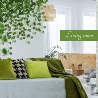 7ft Artificial Money Plant Leaf Garland – Lifelike Greenery for Home, Office & Room Décor pack of 3
