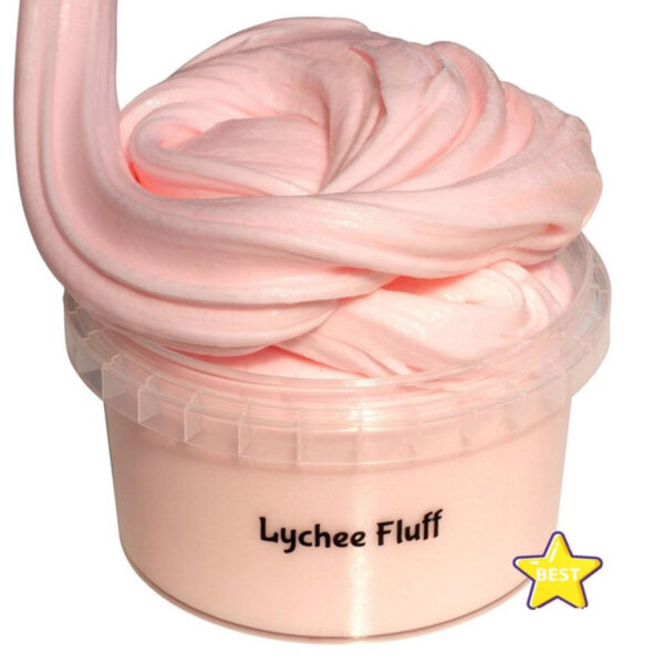 Best Selling Fluffy Lychee Pink Slime – 5oz with Free Activator & Extras Stress Relief & Sensory Toy
