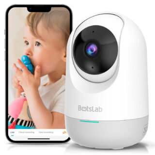 Botslab C212 Indoor Smart Pan Tilt Camera 2K WiFi Dome with AI Detection Night Vision and Two-Way Audio