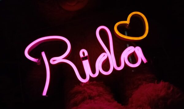 Customized LED Neon Sign – 4 Letters for 999 Personalized Gift for Home, Studio & Events