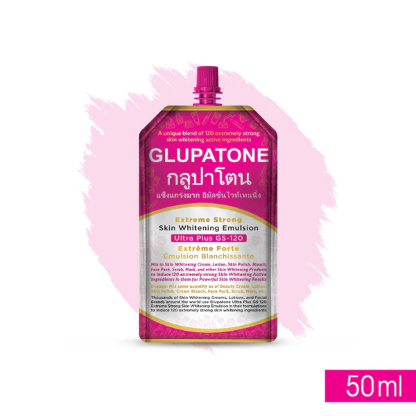 GLUPATONE Extreme Strong Whitening Emulsion Ultra Plus GS-120 – Face & Body Brightening Cream 50ml