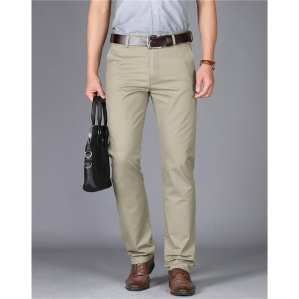 HashBack Stretchable Chino Pants for Men – Big & Tall Sizes Available, Finely Stitched and Comfortable - Image 2