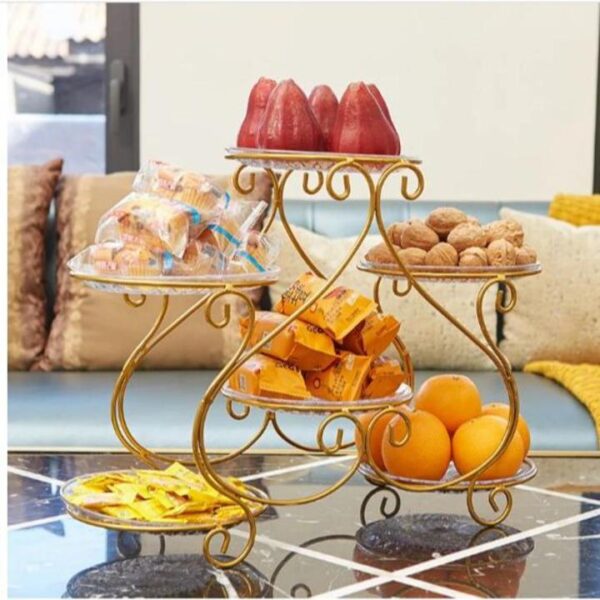 Heavy Duty Fruit and Snack Display Stand Dessert Storage Rack with Powder Coating