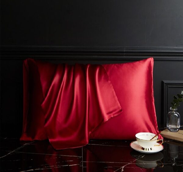 High-Quality Silk Pillow Cover – 20x30 Inches – Soft, Breathable & Skin-Friendly - Image 3