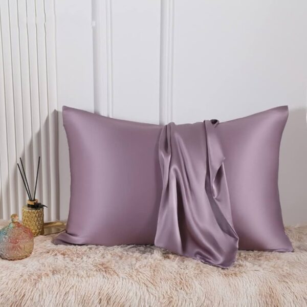 High-Quality Silk Pillow Cover – 20x30 Inches – Soft, Breathable & Skin-Friendly - Image 6