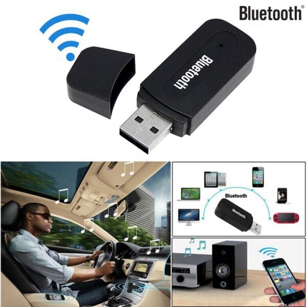 Latest USB Bluetooth Audio Adapter Wireless Music Receiver 3.5mm Stereo for Car AUX, Home Speakers, PC & Mobile - Image 2