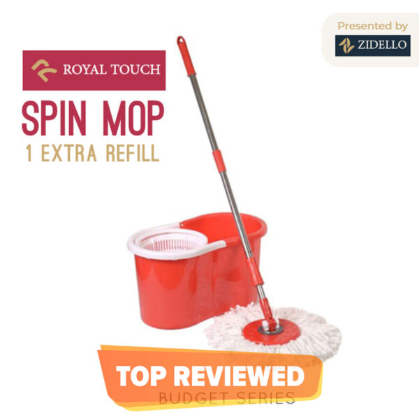 Magic Spin Mop Set – 360° Microfiber Rotating Mop with Bucket for Easy Home Cleaning