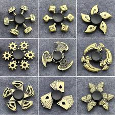 New Bronze Metal Alloy Fidget Spinner – R188 Silent Bearing Stress Relief Toy for Kids & Adults