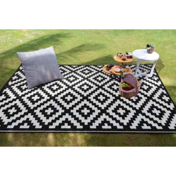 Plastic Mat – IndoorOutdoor Rug Chatai – 4 x 6 ft Lightweight & Washable Floor Mat