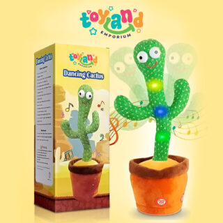 SP Dealz Dancing Cactus Toy – Talking & Singing Plush for Kids Voice Recorder, 120 Songs, Repeats What You Say