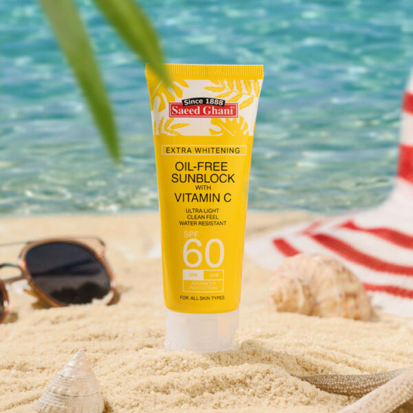 Sunblock SPF 60 with Vitamin C – Oil-Free, Lightweight UV Protection for All Skin Types