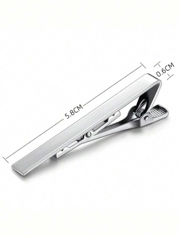 Sleek Metal Tie Clip – Timeless Style for the Modern Man - Image 3