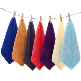 Soft Cotton Hand Towels – 12x12 Inch Multi-Color Face & Hand Towels pack of 3