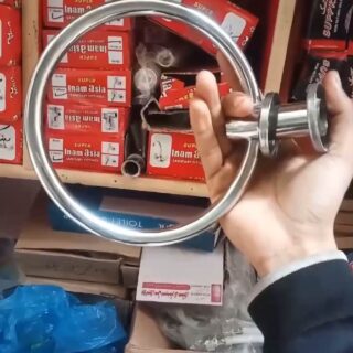 Stainless Steel Towel Ring – Wall Mounted Bathroom & Kitchen Towel Holder