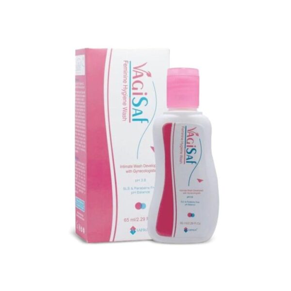VAGISAF Feminine Hygiene Wash – 65ml Gentle Daily Intimate Care, Portable & Safe for Sensitive Skin