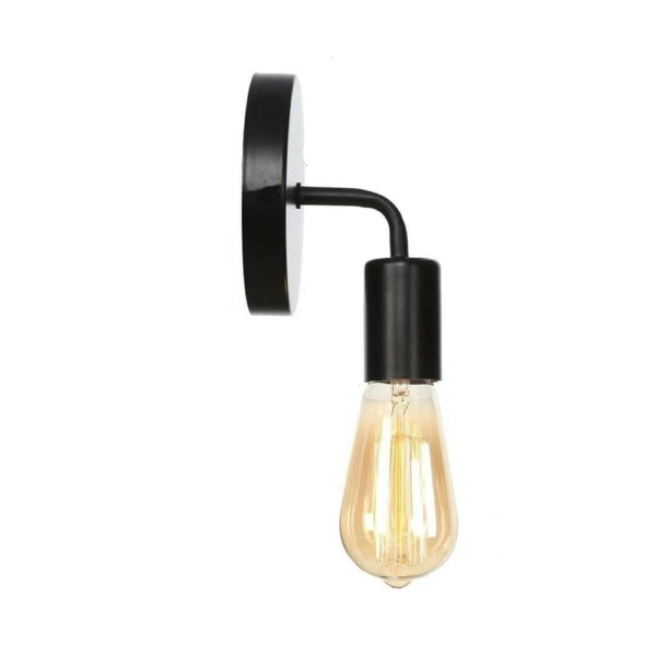 Vintage Industrial Wall Sconce – Adjustable Farmhouse Wall Lamp for Bathroom, Bedroom & Hallway (Bulb Not Included)