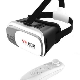 Virtual Reality 6.0 3D Glasses VR III – Anti Blue Ray Lens, Adjustable Headset (Black & White)