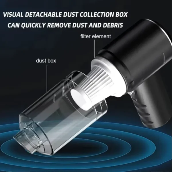 Wireless Car Vacuum Cleaner 4-in-1 120W Powerful Suction USB Rechargeable & Portable - Image 3