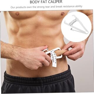 Body Fat Caliper Skinfold Tester – Fitness Measurement Tool with Chart