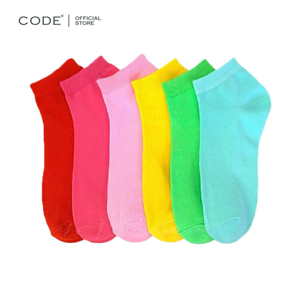 Code 6 Pairs Cotton Ankle Socks for Women & Girls – Premium Soft Low Cut No Show Socks (3 Random Colors)