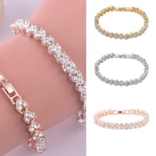 Enacolor Luxury 18K Gold-Plated Silver Bracelet for Women – Elegant Fashion Jewelry