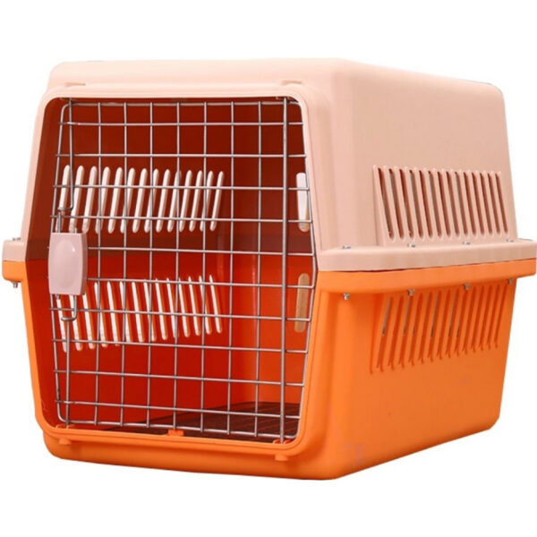 Jet Box Traveling Box for Cats & Puppies – Durable Plastic Pet Carrier (Random Color)