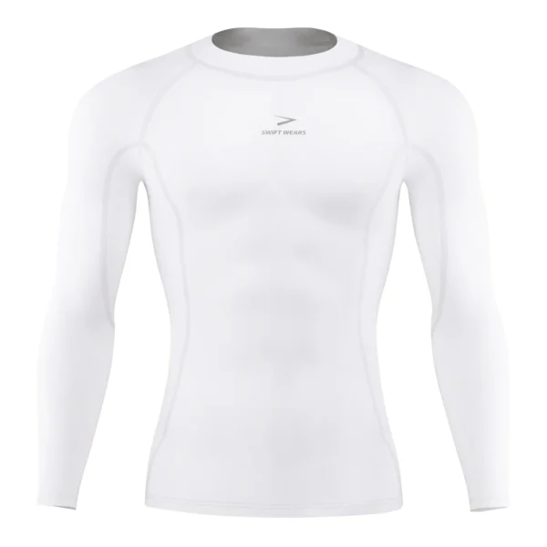 Men’s Compression Base Layer Top – Long Sleeve Gym & Sports Shirt - Image 2