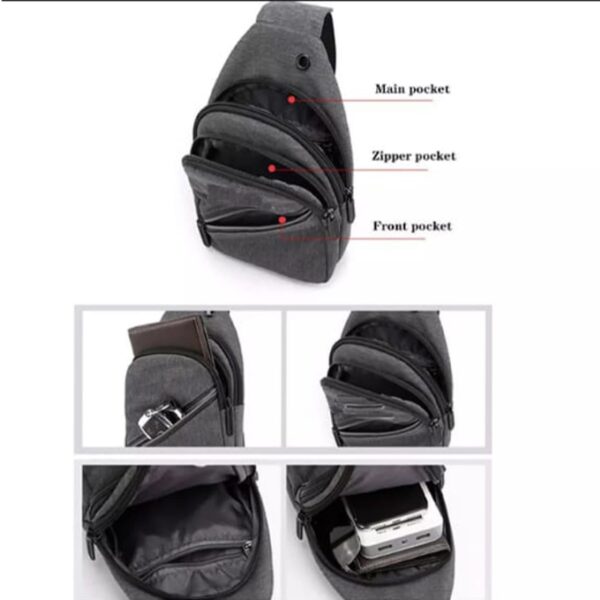 Men’s Crossbody Pouch Bag Waterproof Waist & Sling Shoulder Bag Outdoor Trendy Casual Chest Bagen Purse Handbag & Gifts - Image 2