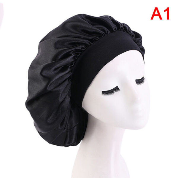 Silk Bonnet Cap for Sleeping – Hair Protection & Night Head Cover for GirlsWomen - Image 2