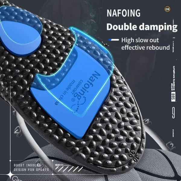 Sport Insoles for Shoes – Shock Absorption, Breathable Cushion & Massage Care Pads (Unisex) - Image 4