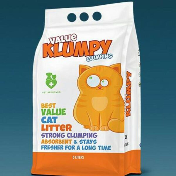 Value Klumpy Clumping Cat Litter – 5 Litre & 20 Kg Premium Bentonite Cat Litter