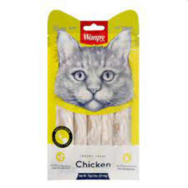 Wanpy Cat Chicken Creamy Treats – 70gm | Healthy Lickable Cat Snack | No Preservatives, Grain-Free
