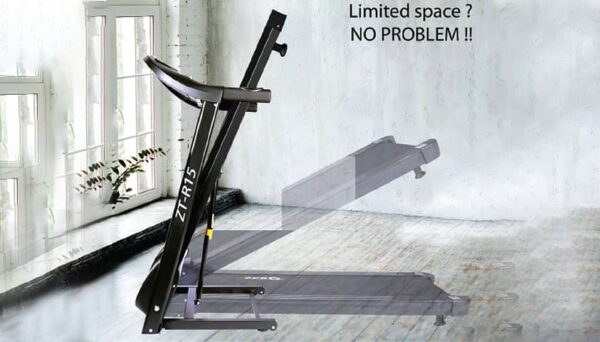 ZTR-15 Treadmill – 1.5HP Motor, 12 Auto Programs, Hydraulic Folding - Image 3