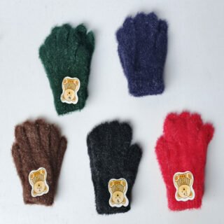 Full-Finger Woolen Winter Gloves for Boys & Girls | Warm Plush Material | Adjustable & Cozy|6 Months to 2 years| Free shipping