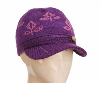 Women Soft Wool Winter Cap | Double Layer Knitted Beanie | Warm Multi-Color Hat