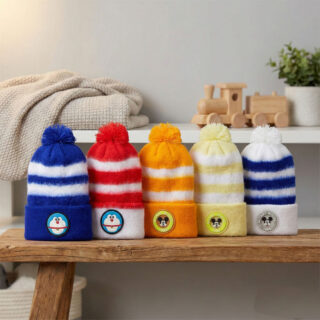 Premium Baby Woolen Winter Cap | Ultra-Soft Knit Beanie | Stylish Multicolor Hat for 0– 2 YEARS