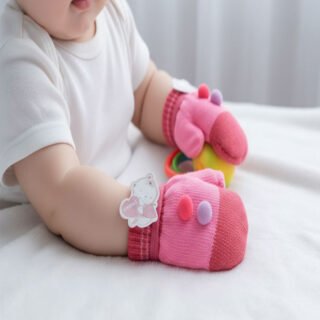 Pack of 2 Baby Winter Gloves | Soft Warm Mittens for 0–6 Months | High-Quality Assorted Designs for Baby Boys & Girls| Free shipping