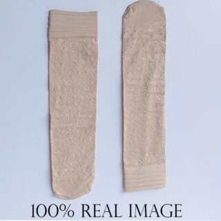 Women’s Thin Fashion Socks – Skin Color with Stylish Design | free shipping | pack of 1 pairs| Soft Daily Wear Socks for Girls & Women