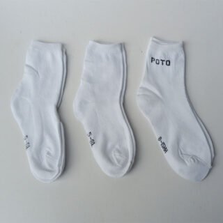 School Socks for Boys & Girls – White & Black | free shipping | pack of 3 pairs | Premium Cotton Kids Socks | Sizes 1–5, 5–8 & 8–12 Years | Durable & Comfortable Uniform Socks