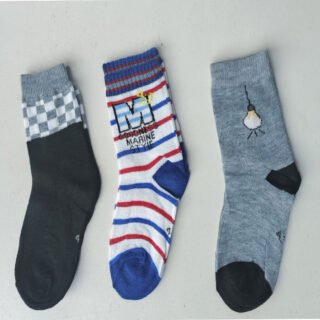 School Socks for Boys & Girls – White & Black | free shipping | pack of 3 pairs | Premium Cotton Kids Socks | Sizes 1–5, 5–8 & 8–12 Years | Durable & Comfortable Uniform Socks